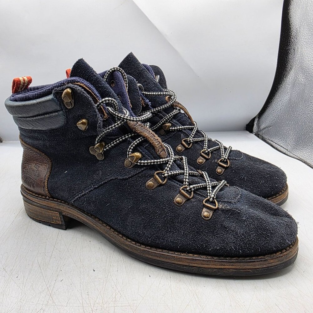 SuperDry Japan Mens 10 Blue Boots Walking Casual Outdoors Work Wear Travel